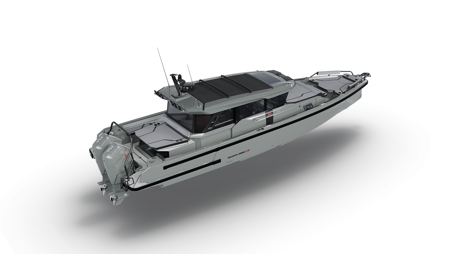 BS850 XC Cross Cabin Shoreline Grey aft cabin