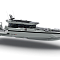 BS850 XC Cross Cabin Shoreline Grey bow view activity platforms down