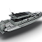 BS850 XC Cross Cabin Shoreline Grey open aft activity platforms down