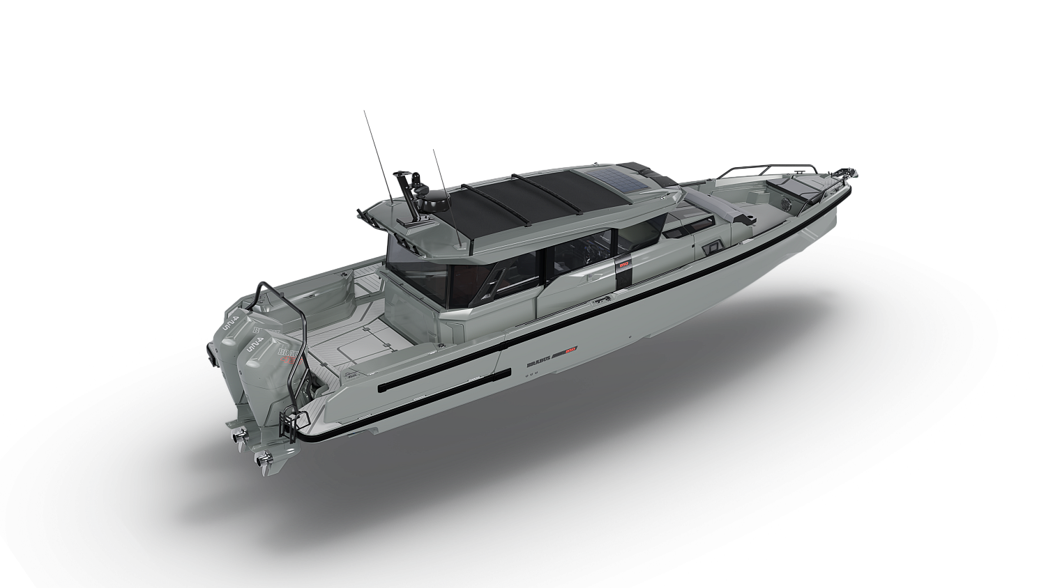 BS850 XC Cross Cabin Shoreline Grey open aft