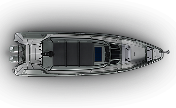 BS850 XC Cross Cabin Shoreline Grey top view